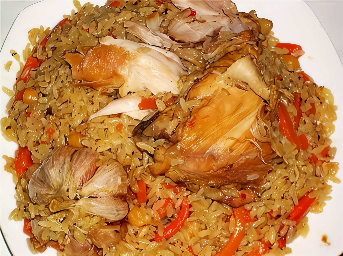 Узбекский плов с курицей