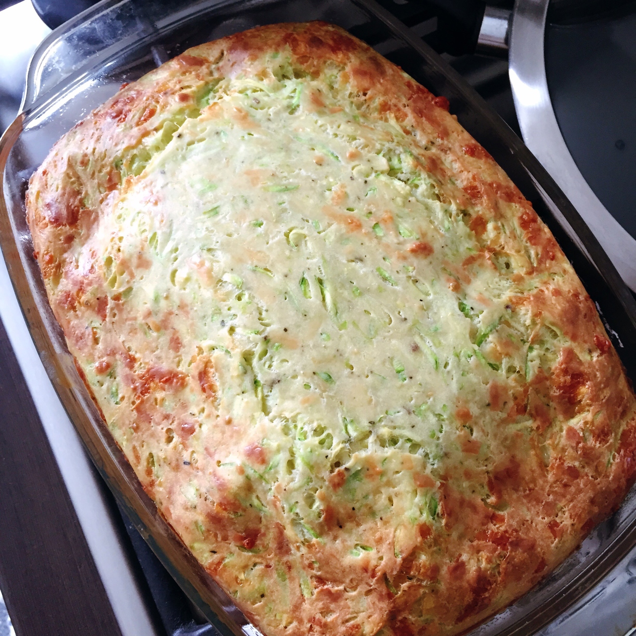 Запеканка из кабачков с сыром и зеленью