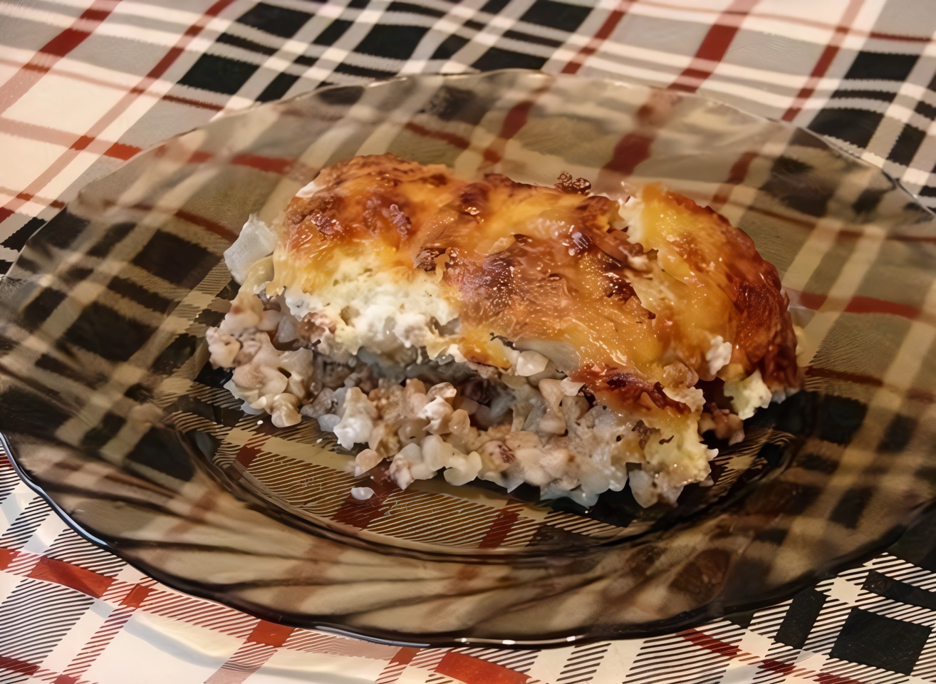 Запеканка из курицы и гречки