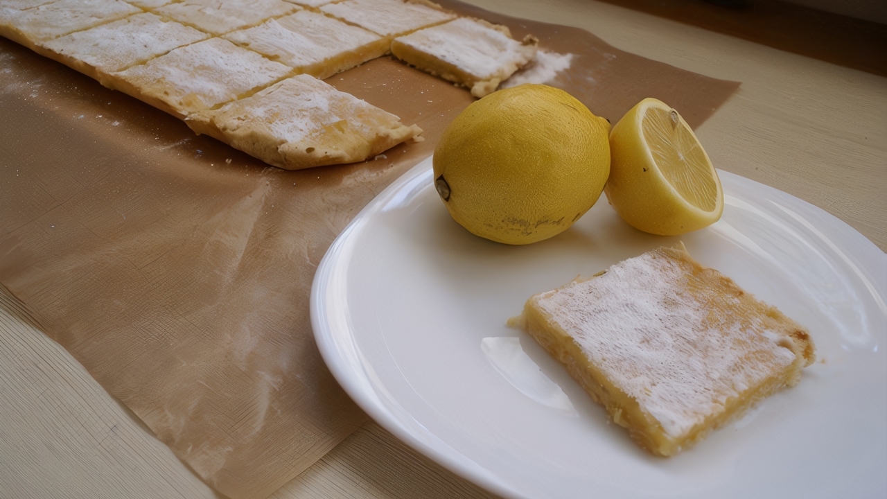 Лимонные пирожные (Lemon bars)