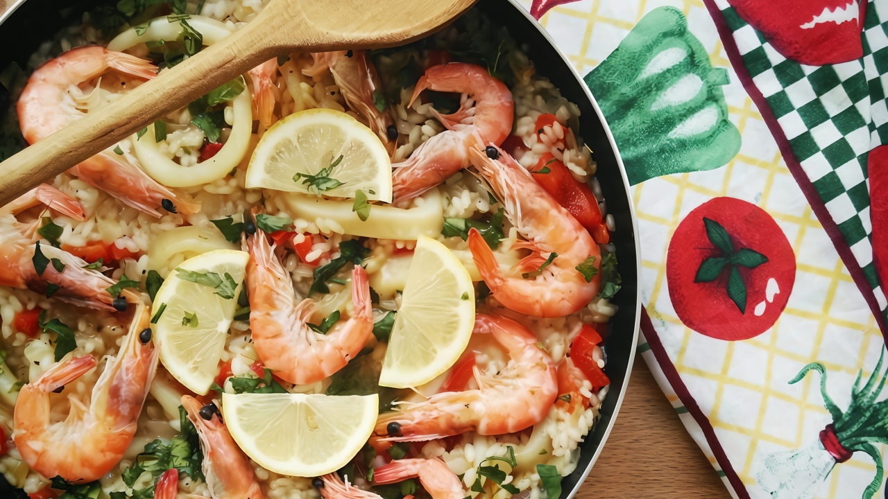 Паэлья с морепродуктами (Paella de Marisco)