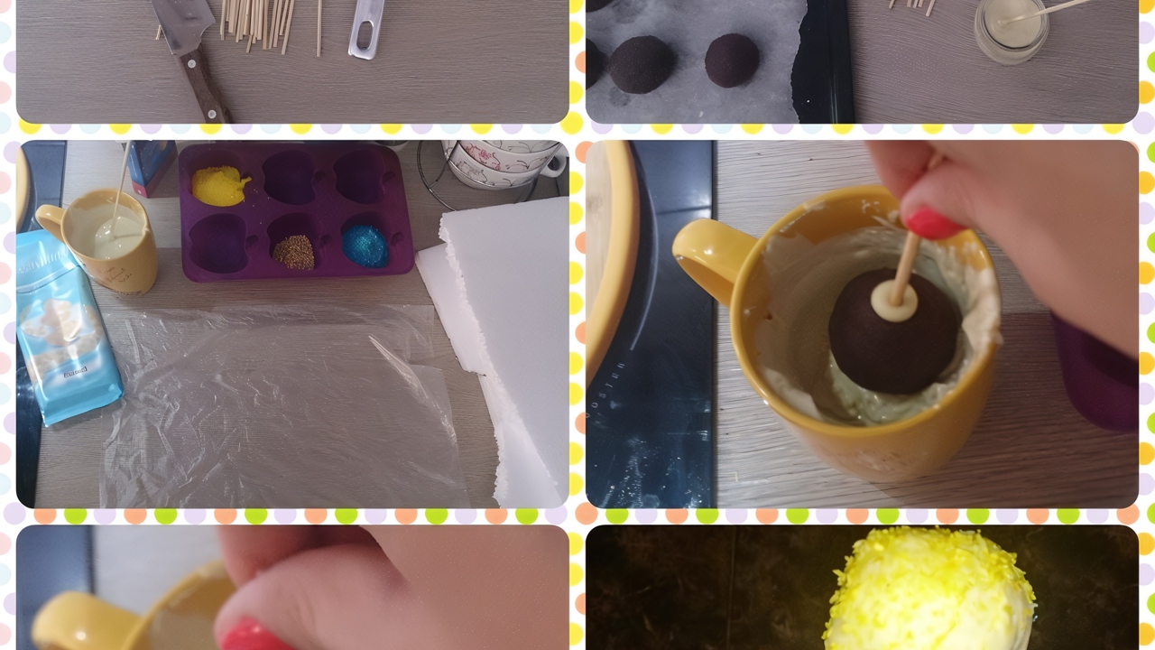 Пирожные на палочке (cake pops)