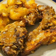 Баранина на сковороде (садже)