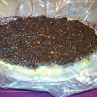 Чизкейк с плавленым сливочным сыром и шоколадной пастой с кешью и фундуком