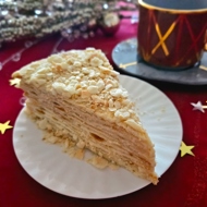 Домашний торт «Наполеон» на заварном креме