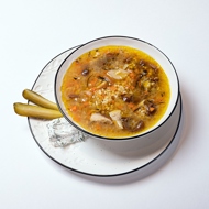 Грибной суп с булгуром