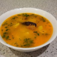 Грибной суп с плавлеными сырками