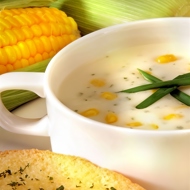 Холодный суп из кукурузы с яйцами