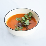 Холодный томатный суп с запеченным перцем