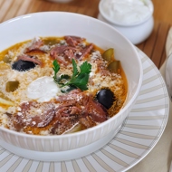 Эстонский суп из малосольной свинины с квашеной капустой и крупой «Капсад мульги»