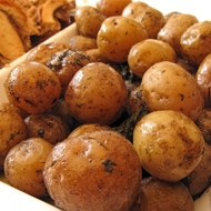 Картофель с шафраном