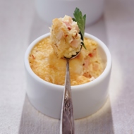 Картофельная запеканка-суфле с грибами и луком