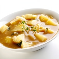 Картофельный суп на мясном бульоне