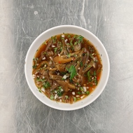 Китайский холодный суп из баклажанов