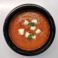 Крем-суп из баклажана и перца