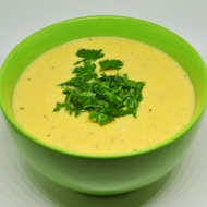 Крем-суп из лосося и тыквы