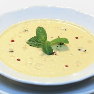 Крем-суп с груше и горгонзолой