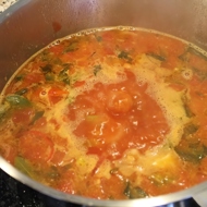 Летний овощной суп с фасолью
