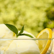 Лимонное сливочное мороженое