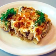 Мясо по-французски с картошкой и грибами - рецепт с фото на вороковский.рф