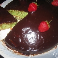 Мятный пирог с шоколадом