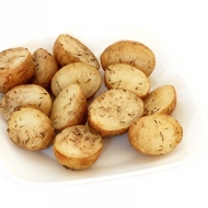 Молодой картофель с розмарином