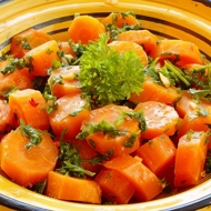 Морковь в кленовом сиропе со свежим укропом