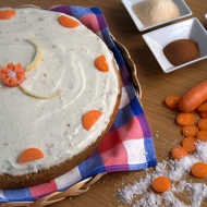 Морковный пирог с сахарной глазурью