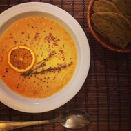 Морковно-апельсиновый крем-суп с имбирем