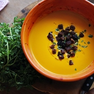 Морковный суп с черносливом