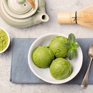Мороженое из зеленого чая маття