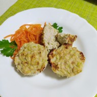Мясные маффины с кабачком