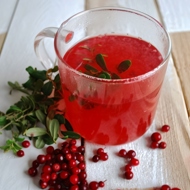 Напиток из листьев и ягод брусники