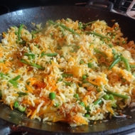 Пан-азиатский  вегетарианский жареный рис