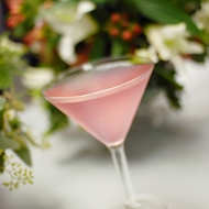 Пунш из розового вина с клюквенным соком