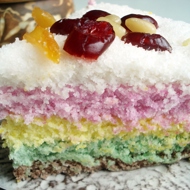 Разноцветный рисовый пирог (Тток)