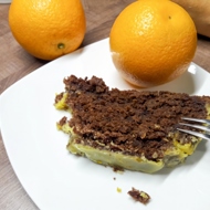 Шоколадно-тыквенный кекс с имбирно-апельсиновой глазурью