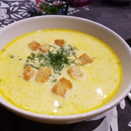 Сырный суп по-французски с курицей