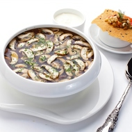 Суп из белых грибов и шитаке