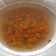 Суп из бобовой смеси и тыквы