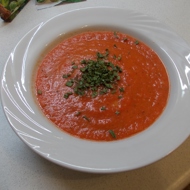 Суп из печеных томатов