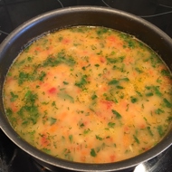 Суп из трески с овощами по-норвежски
