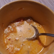 Суп куриный с лапшой и плавленым сырком