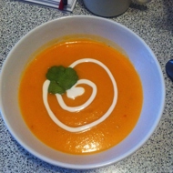Тыквенный крем-суп с имбирем