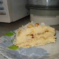 Торт из печенья с кокосовым кремом