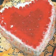 Торт-серце с желе