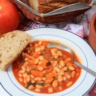 Тосканский томатный суп с фасолью