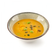 Тыквенный крем-суп с эдамамэ