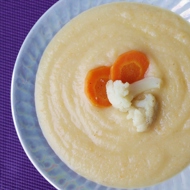 Запеченный крем-суп из цветной капусты