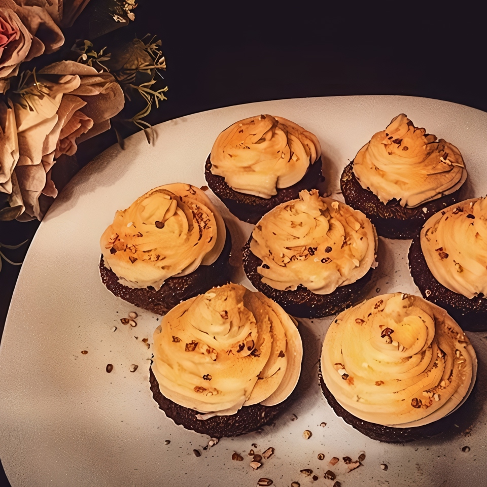 Морковные капкейки с апельсиновой цедрой (Carrot cupcakes with orange zest)